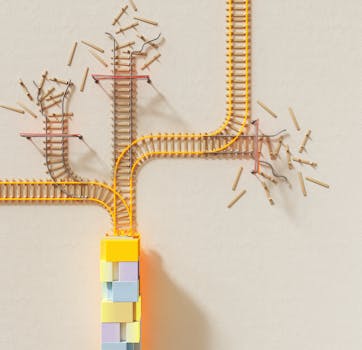 colorful mind map with branches