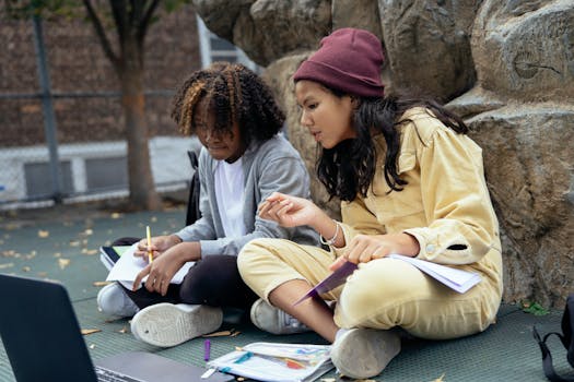 students engaging in digital learning