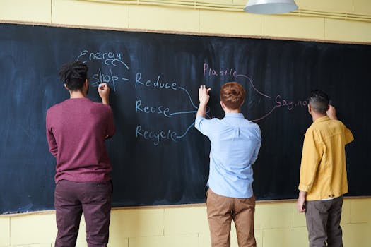 students discussing study strategies
