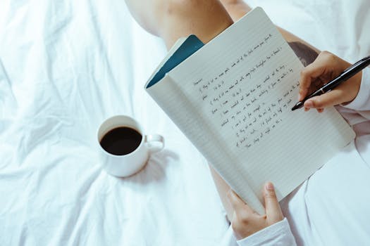 student taking notes