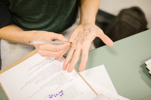 example of combined study techniques
