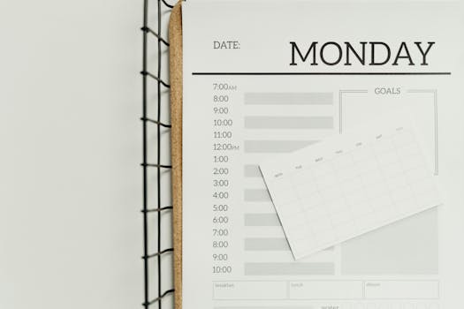 organized daily planner