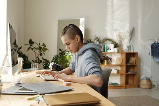 image of a student using a planner to stay organized