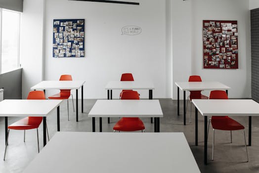 image of a well-organized study space