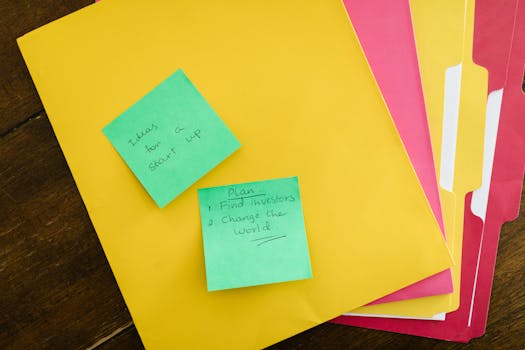 color coded notes